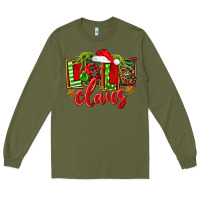 Army Green christmas lele claus Long Sleeve Tee - FaDigitalArtStudio