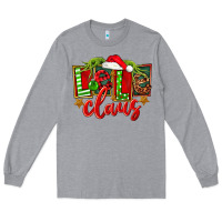 Heather Grey christmas lele claus Long Sleeve Tee - FaDigitalArtStudio