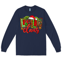 Navy christmas lele claus Long Sleeve Tee - FaDigitalArtStudio
