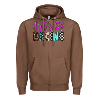 Chestnut let's go racing Zipper Hoodie - JahusDesignShop