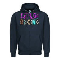 Navy let's go racing Zipper Hoodie - JahusDesignShop