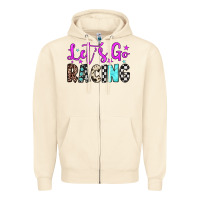 Sandshell let's go racing Zipper Hoodie - JahusDesignShop