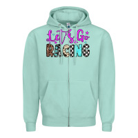 Seafoam let's go racing Zipper Hoodie - JahusDesignShop