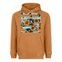 Meerkat serape cowhide sunflowers seamless pattern 12inch Heavyweight Hoodie - Jasminsmagicworld