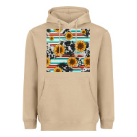 Mushroom serape cowhide sunflowers seamless pattern 12inch Heavyweight Hoodie - Jasminsmagicworld