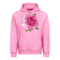 Fuchsia Pink All Dressed Up Rose Urban Hoodie - LillyAllenDesigns