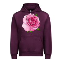 Mauve Wine All Dressed Up Rose Urban Hoodie - LillyAllenDesigns