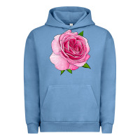 Pigment Pebble Blue All Dressed Up Rose Urban Hoodie - LillyAllenDesigns
