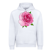 White All Dressed Up Rose Urban Hoodie - LillyAllenDesigns