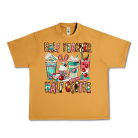 Peanut Butter half teacher half coffee Urban Heavy Tee - texasbilliewilder