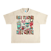 Sandshell half teacher half coffee Urban Heavy Tee - texasbilliewilder