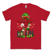 Red im the wine lover elf Classic Tee - FaDigitalArtStudio