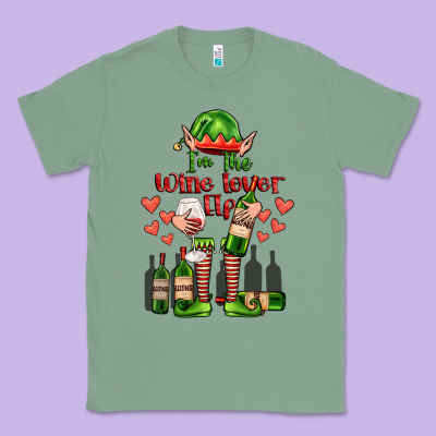 Im The Wine Lover Elf Classic Tee Designed By Fadigitalartstudio