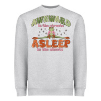 Heather Grey awkward in the streets asleep in the sheets Heavyweight Sweatshirt - MaliasSmallBusiness