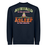 Navy awkward in the streets asleep in the sheets Heavyweight Sweatshirt - MaliasSmallBusiness