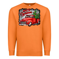 Carrot merry christmas red truck christmas trees Premium Sweatshirt - Jasminsmagicworld