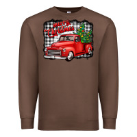 Chestnut merry christmas red truck christmas trees Premium Sweatshirt - Jasminsmagicworld