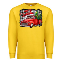 Lemon merry christmas red truck christmas trees Premium Sweatshirt - Jasminsmagicworld
