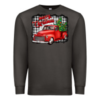 Smoke merry christmas red truck christmas trees Premium Sweatshirt - Jasminsmagicworld