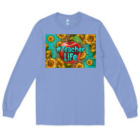 Colony Blue teacher life skinny metal can holder Long Sleeve Tee - HRA Design Shop