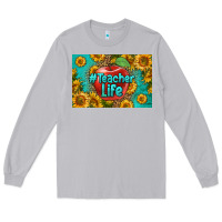 Moon Dust teacher life skinny metal can holder Long Sleeve Tee - HRA Design Shop
