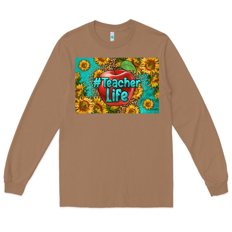 Teacher Life Skinny Metal Can Holder Long Sleeve Tee by HRA Design Shop | Teevron