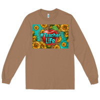 Toasted Coconut teacher life skinny metal can holder Long Sleeve Tee - HRA Design Shop