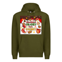 Army Green christmas calories don't count Premium Hoodie - MaliasSmallBusiness