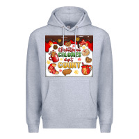 Heather Grey christmas calories don't count Premium Hoodie - MaliasSmallBusiness