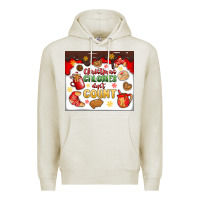 Oatmeal Heather christmas calories don't count Premium Hoodie - MaliasSmallBusiness
