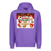 Purple christmas calories don't count Premium Hoodie - MaliasSmallBusiness