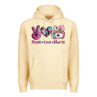 Pina Colada peace love nurse Premium Hoodie - AdoDesignShop