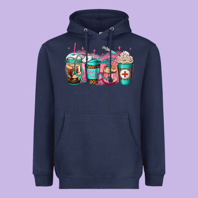 Nurse Fuel Coffee Heavyweight Hoodie Designed By Jasminsmagicworld