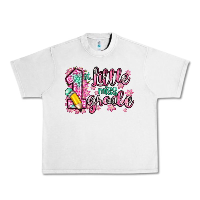 Little Miss 1st Grade Urban Heavy Tee by Zillion Design Studio | Teevron