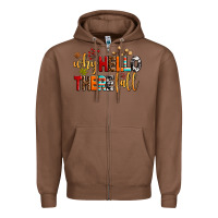 Chestnut why hello there fall Zipper Hoodie - AdoDesignShop