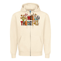 Sandshell why hello there fall Zipper Hoodie - AdoDesignShop