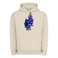 Pigment French Oak Bluebonnet Flower Urban Hoodie - LillyAllenDesigns