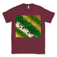 Burgundy St. Patrick's Day leopard cowhide glitter tumbler Classic Tee - Neo Western