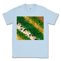 Dusty Blue St. Patrick's Day leopard cowhide glitter tumbler Classic Tee - Neo Western