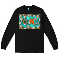 Black western daisy mama skinny metal can holder Long Sleeve Tee - HRA Design Shop