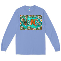 Colony Blue western daisy mama skinny metal can holder Long Sleeve Tee - HRA Design Shop