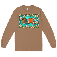 Toasted Coconut western daisy mama skinny metal can holder Long Sleeve Tee - HRA Design Shop