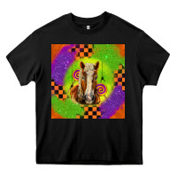 Black Halloween Belgian Horse Heavy Core Tee - LillyAllenDesigns