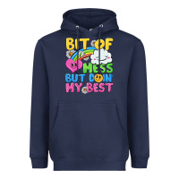 Navy bit of a mess but doin my best Heavyweight Hoodie - NancyCooperArtShop