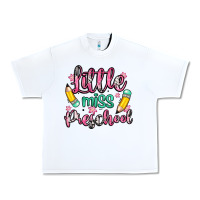 White little miss preschool Urban Heavy Tee - Zillion Design Studio