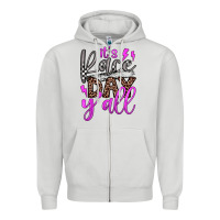 Dove Grey it's race day y'all Zipper Hoodie - JahusDesignShop