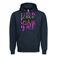Navy it's race day y'all Zipper Hoodie - JahusDesignShop