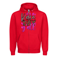 Red it's race day y'all Zipper Hoodie - JahusDesignShop