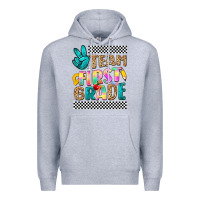 Heather Grey team first grade Premium Hoodie - NancyCooperArtShop
