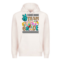 Pale Pink team first grade Premium Hoodie - NancyCooperArtShop